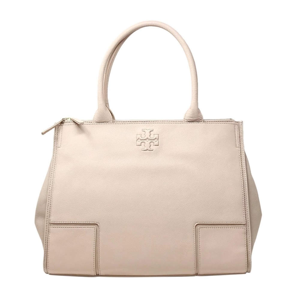 Tory Burch Ella Leather Tote Bag in Light Pink